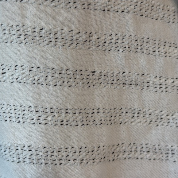 LOFT Lou & Grey peasant top XSmall Henley textured stripes coastal boho chic - Picture 5 of 12